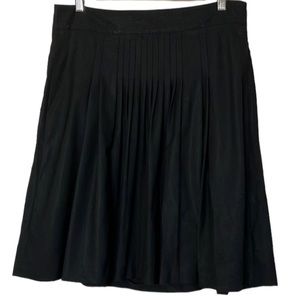 Theory Black A-Line Skirt